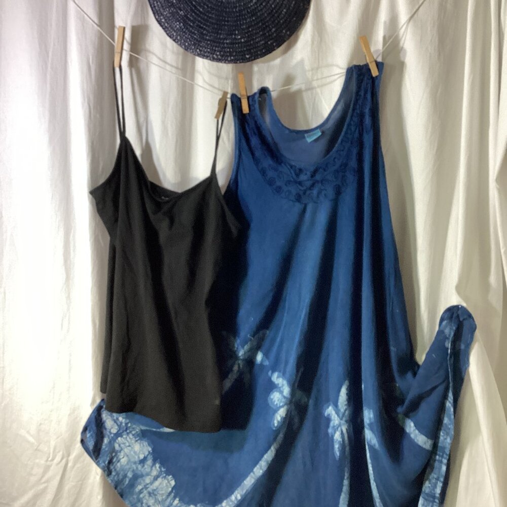 Dress, tank top and hat